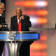 Franklin Scott, left, and Wendell Scott Jr., sons of NASCAR Hall of Famer Wendell Scott, speak during the 2015 NASCAR Hall of Fame Induction Ceremony at NASCAR Hall of Fame on January 30, 2015 in Charlotte, North Carolina.